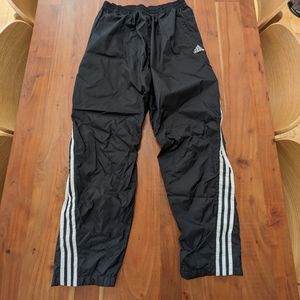 ADIDAS Vintage late 90's, early 2000's Y2K breakaway snap pants, size Medium